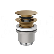Gessi Донный клапан без перелива “Stop&Go”, цвет: deep bronze brushed PVD 01431#791