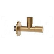 Gessi Запорный кран-фильтр под раковину с подводом на 1/2, вывод 3/8, цвет: warm bronze brushed PVD 01432#726