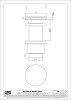 Gessi Донный клапан без перелива “Stop&Go”, цвет: chrome 01433#031