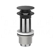 Gessi Донный клапан без перелива “Stop&Go”, цвет: matte black 01433#299