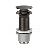 Gessi Донный клапан без перелива “Stop&Go”, цвет: black metal brushed PVD 01433#707