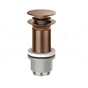 Gessi Донный клапан без перелива “Stop&Go”, цвет: copper brushed PVD 01433#708