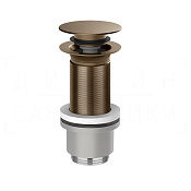 Gessi Донный клапан без перелива “Stop&Go”, цвет: coffee bronze brushed PVD 01433#761