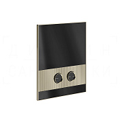 Gessi Perle Rigato Кнопка смыва для инсталляции Tece, 2 режима, латунь, цвет: nickel PVD 56517#720