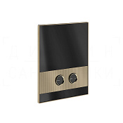 Gessi Perle Rigato Кнопка смыва для инсталляции Viega, 2 режима, латунь, цвет: finox brushed nickel 56521#149