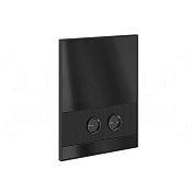 Gessi Perle Rigato Кнопка смыва для инсталляции Viega, 2 режима, латунь, цвет: matte black 56521#299