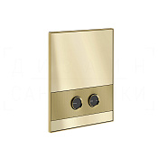 Gessi Perle Diamantato Кнопка смыва для инсталляции Geberit, 2 реж., латунь, цвет: brushed brass PVD 56611#727