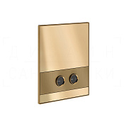 Gessi Perle Diamantato Кнопка смыва для инсталляции Geberit, 2 режима, латунь, цвет: deep bronze PVD 56615#791