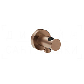 Gessi Sensazioni Шланговое подключение с держателем для душа, цвет: copper brushed PVD 57161#708