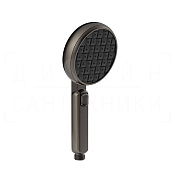 Gessi Sensazioni Ручной душ с 2 видами струи и переключателем, цвет: black metal brushed PVD 57176#707