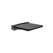Gessi Perle Сиденье для душа, с креплениями к стене, 38x35,8 см, цвет: black metal brushed PVD 57590#707