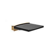 Gessi Perle Сиденье для душа, с креплениями к стене, 38x35,8 см, цвет: warm bronze brushed PVD 57590#726