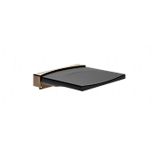 Gessi Perle Сиденье для душа, с креплениями к стене, 38x35,8 см, цвет: coffee bronze brushed PVD 57590#761