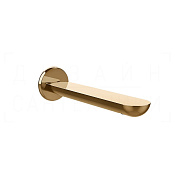 Gessi Perle Излив настенный для раковины 19,4 см, цвет: warm bronze PVD 74031#735