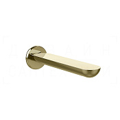 Gessi Perle Излив настенный для ванны 19,4 см, цвет: brass PVD 74041#710