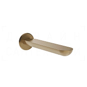 Gessi Perle Излив настенный для ванны 19,4 см, цвет: warm bronze brushed PVD 74041#726