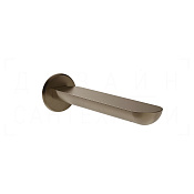 Gessi Perle Излив настенный для ванны 19,4 см, цвет: coffee bronze brushed PVD 74041#761