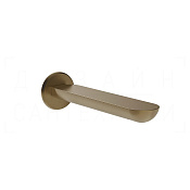 Gessi Perle Излив настенный для ванны 19,4 см, цвет: deep bronze brushed PVD 74041#791