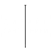 Gessi Perle Излив потолочный для раковины 160 см, цвет: matte black 74099#299