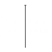 Gessi Perle Излив потолочный для раковины 160 см, цвет: black metal PVD 74099#706