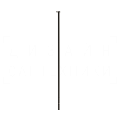 Gessi Perle Излив потолочный для раковины 160 см, цвет: black metal brushed PVD 74099#707
