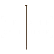Gessi Perle Излив потолочный для раковины, высота под заказ, цвет: dark bronze 74199#845