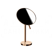 Gessi Perle Косметическое зеркало настольное, 2-х кратное увеличение, цвет: copper PVD 74573#030