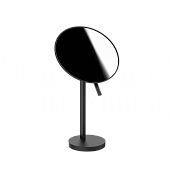 Gessi Perle Косметическое зеркало настольное, 2-х кратное увеличение, цвет: matte black 74573#299