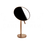Gessi Perle Косметическое зеркало настольное, 2-х кратное увеличение, цвет: copper brushed PVD 74573#708