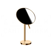 Gessi Perle Косметическое зеркало настольное, 2-х кратное увеличение, цвет: warm bronze PVD 74573#735