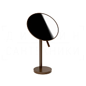 Gessi Perle Косметическое зеркало настольное, 2-х кратное увеличение, цвет: dark bronze 74573#845