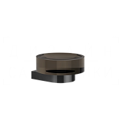 Gessi Perle Мыльница с стеклянной чашей, подвесная, цвет: black metal PVD 74812#706