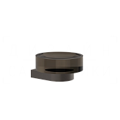 Gessi Perle Мыльница с стеклянной чашей, подвесная, цвет: black metal brushed PVD 74812#707
