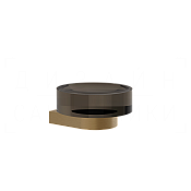 Gessi Perle Мыльница с стеклянной чашей, подвесная, цвет: deep bronze brushed PVD 74812#791