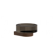 Gessi Perle Мыльница с стеклянной чашей, подвесная, цвет: dark bronze 74812#845