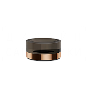 Gessi Perle Мыльница с стеклянной чашей, настольная, цвет: copper PVD 74826#030