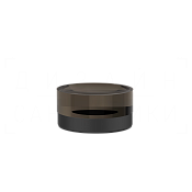 Gessi Perle Мыльница с стеклянной чашей, настольная, цвет: matte black 74826#299