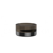 Gessi Perle Мыльница с стеклянной чашей, настольная, цвет: black metal PVD 74826#706