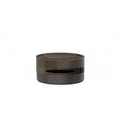 Gessi Perle Мыльница с стеклянной чашей, настольная, цвет: black metal brushed PVD 74826#707