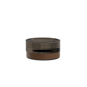 Gessi Perle Мыльница с стеклянной чашей, настольная, цвет: dark bronze 74826#845