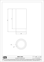 Gessi Perle Стакан настольный, стеклянный, цвет: copper brushed PVD 74833#708