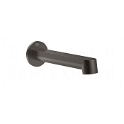 Gessi Ludovica Излив настенный для ванны 19,1 см, цвет: black metal brushed PVD 76103#707