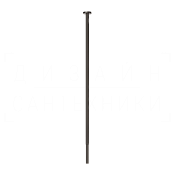 Gessi Ludovica Излив потолочный для раковины, высота под заказ, цвет: black metal brushed PVD 76199#707