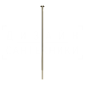 Gessi Ludovica Излив потолочный для раковины, высота под заказ, цвет: nickel PVD 76199#720