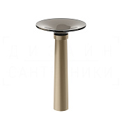 Gessi Ludovica Раковина напольная d50х75h см, выпуск в пол, цвет: finox brushed nickel 76603#149