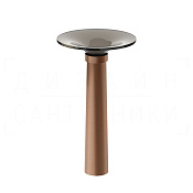 Gessi Ludovica Раковина напольная d50х75h см, выпуск в пол, цвет: copper brushed PVD 76603#708
