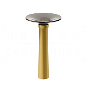 Gessi Ludovica Раковина напольная d50х75h см, выпуск в пол, цвет: gold brushed 76603#716
