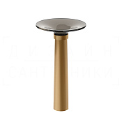 Gessi Ludovica Раковина напольная d50х75h см, выпуск в пол, цвет: warm bronze brushed PVD 76603#726