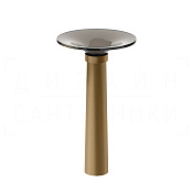 Gessi Ludovica Раковина напольная d50х75h см, выпуск в пол, цвет: deep bronze brushed PVD 76603#791