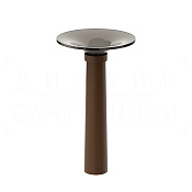 Gessi Ludovica Раковина напольная d50х75h см, выпуск в пол, цвет: dark bronze 76603#845